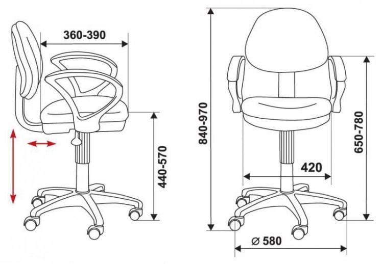 Кресло офисное Бюрократ CХ-318АКСН/15-109 / CH-318AXN/15-109_4