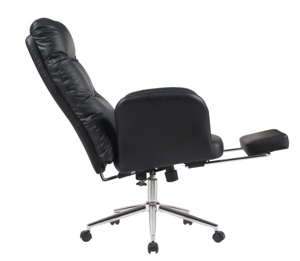 Кресло руководителя ТопЧаирс Солид с оттоманкой черный / TopChairs Solid_3