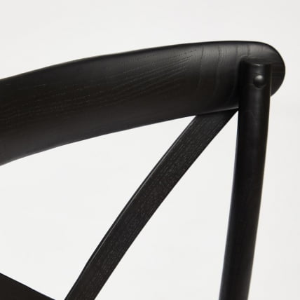 Стул CРОСС (мод.CБ2001) дерево береза, 49.5*53.5*87, черный / CROSS (mod.CB2001)_4