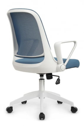 Кресло W-158 Белый Пластик/Синий_2