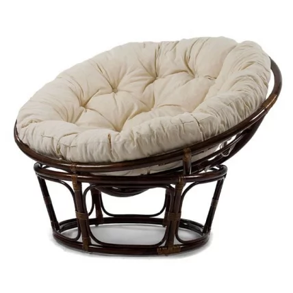 Кресло для отдыха Papasan CHAIR MI-003 с подушкой Орех_0