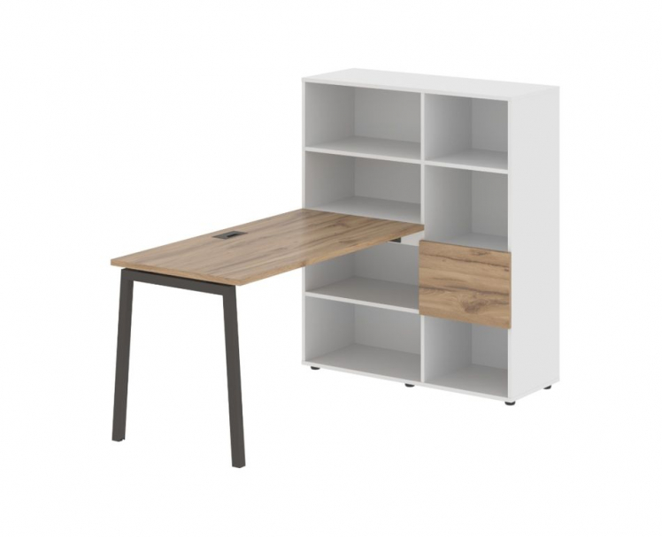 Рабочая станция EDIS ELRST 1113 Дуб Денвер светлый Мокко Белый_0