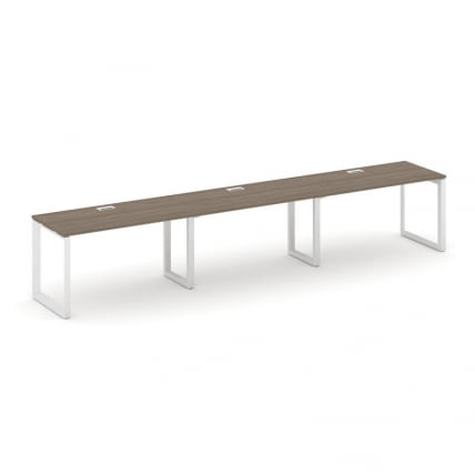 Рабочая станция односторонняя Стайл Проджект СН-59О.ОРС-053 Вяз Благородный/Металл Белый/Белый Заглу / SN-59O.ORS-053_0