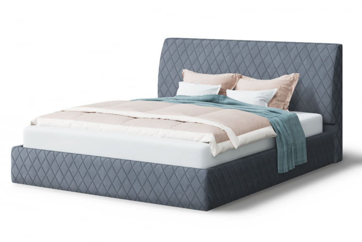 Кровать Хилтон, 2000 * 1400 мм, серый_0