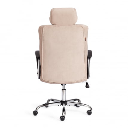 Кресло OXFORD хром флок , бежевый, 7_3