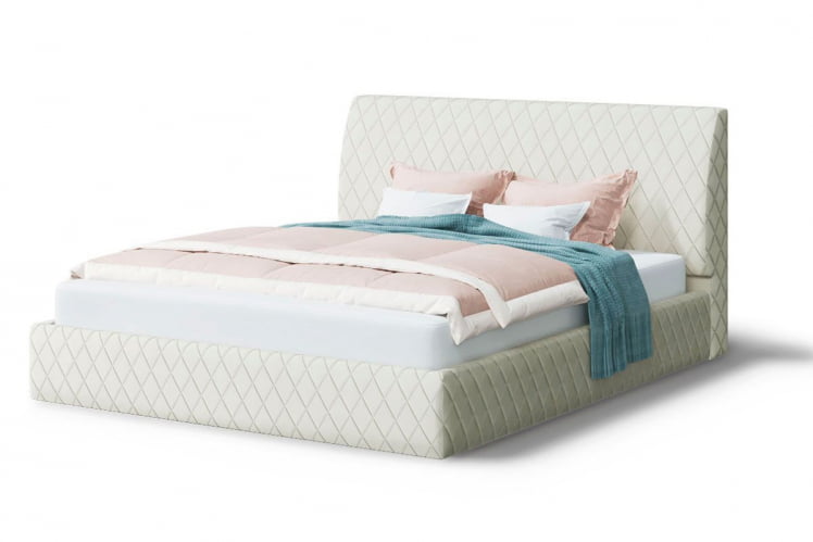 Кровать Хилтон, 2000*1800мм, серо-белый_0