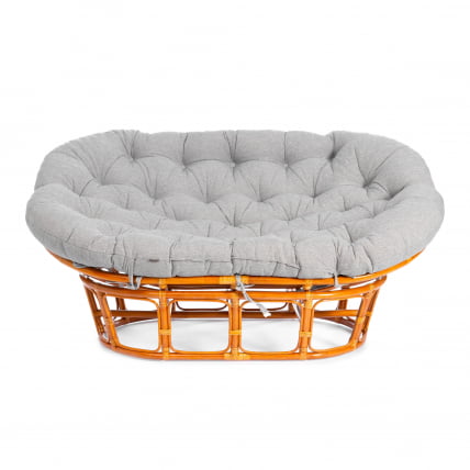 Диван MAMASAN/МАМАСАН 23/02 W /с подушкой/ 169х102х80 см, Honey (мед), матрац 182х119 см, ткань серо-бежевая 3М 16/2_2