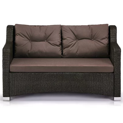 Плетеный диван из искусственного ротанга S51A-W53 Brown_0