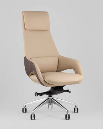 Кресло руководителя ТопЧаирс Реигн бежевый / TopChairs Reign_0