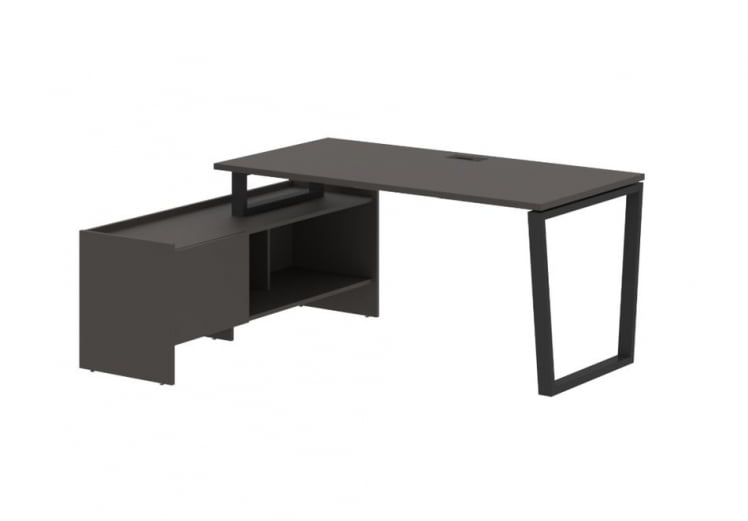 Стол с тумбой EDIS EVCT 17814 Мокко Черный_0