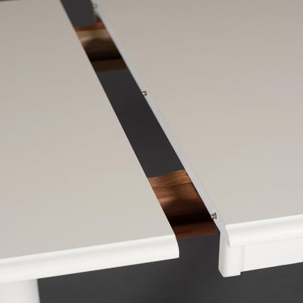 Стол раскладной Solerno (ME-T4EX) дерево гевея/мдф, 70х100+29х75см, ivory white (слоновая кость 2-5)_2