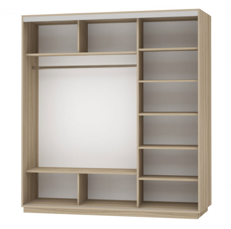 Шкаф-купе трехдверный Экспресс Трио Элемент 2100х2400х Дуб сонома / 2100х2400h_1