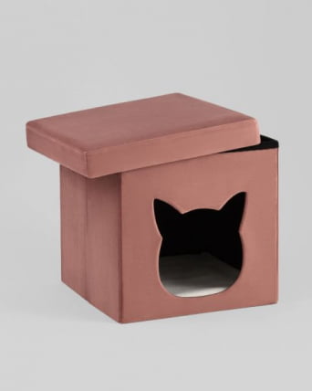 Пуф складной с ящиком Store Pet розовый_3