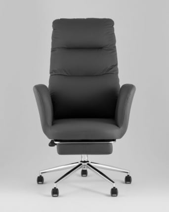 Кресло руководителя ТопЧаирс Солид НC с оттоманкой серый / TopChairs Solid NC_1