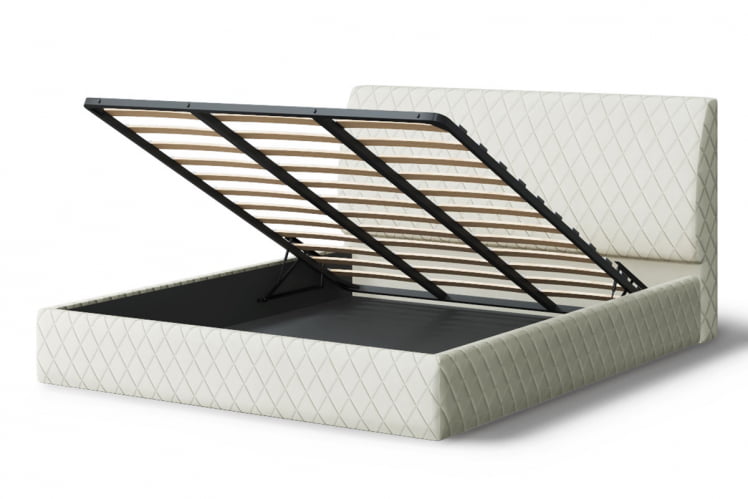 Кровать Хилтон, 2000*1800мм, серо-белый_2