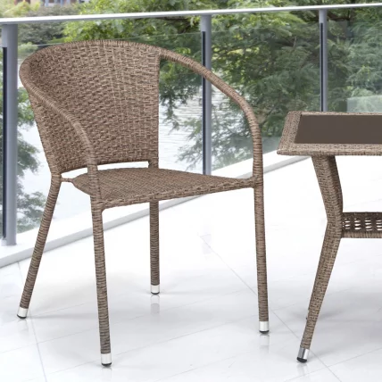 Комплект плетеной мебели T25B/Y137C-W56 Light brown 2Pcs_1