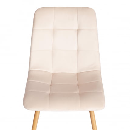 Стул CHILLY (mod. 7094-1) вельвет/металл, 44,5х52,5х86 см, beige (бежевый) HLR2 / натуральный_5