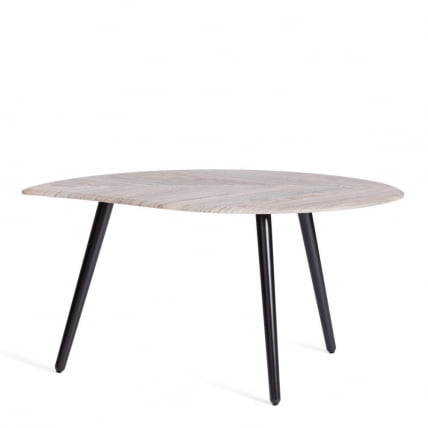 Журнальный стол РИММИНИ мдф, 77х78х50,4 см, скания темный/черный / RIMMINI_1