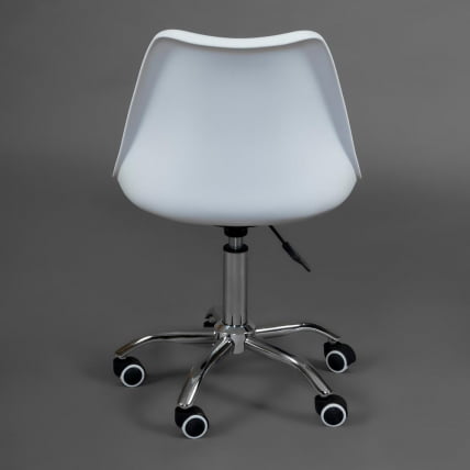 Офисное кресло TULIP (mod.106-1) металл/пластик/PU, 58 x 47 x 97см, White (белый) / Chrome (хром)_8