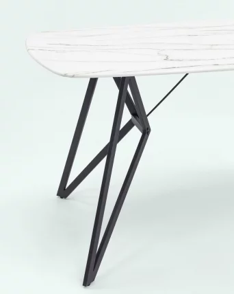 Стол обеденный Денвер 140кс90 Белый / 140x90_4