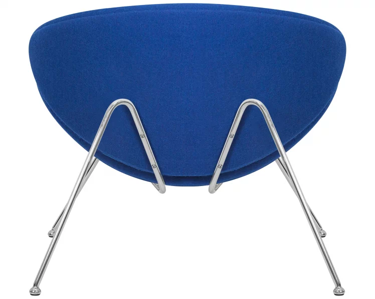Кресло дизайнерское DOBRIN EMILY Синяя ткань AF6_4