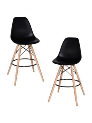 Стул барный ДОБРИН ДСВ БАР (ножки светлый бук, цвет сиденья черный (Б-03)) 2 шт / DOBRIN DSW BAR (B-03))_0