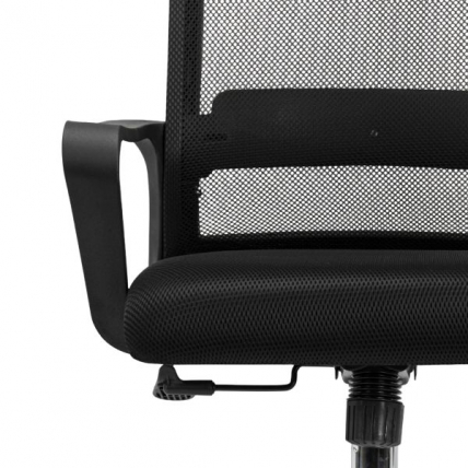 Кресло CROMEX (КРОМЕКС) Debut CH-697 ХРОМ сетка/ткань TW черное_16