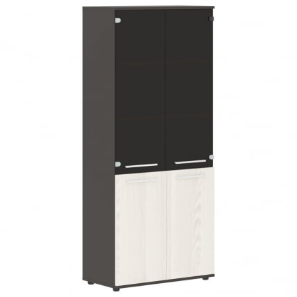 Шкаф комбинированный ЕДИС ЕХCС 85.2 Ясень Траун Белый Мокко / EDIS EHCS_0