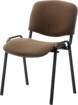 Стул ZP_UP_EChair Rio ИЗО чёрн ткань коричневая 550722_2