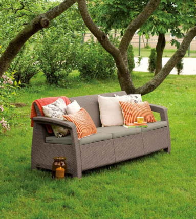 Диван трехместный Corfu Love Seat max капучино_1