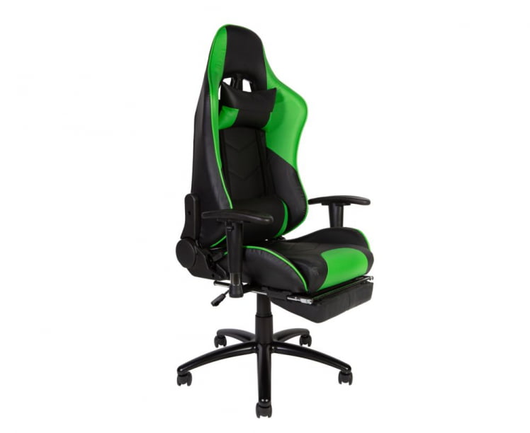 Игровое кресло Lotus GTS RF-8066E Черный/Зеленый_0