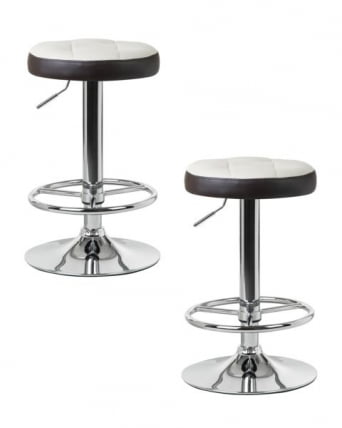 Табурет барный DOBRIN BRUNO (кремово-коричневый) 2 шт_0