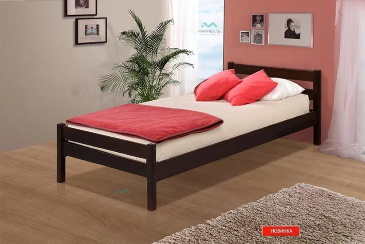 Кровать одинарная 900 В 1-2 (массив)_0