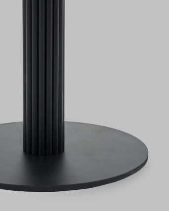 Стол круглый Фризбин D90 столешница Терра основание металл черный_5