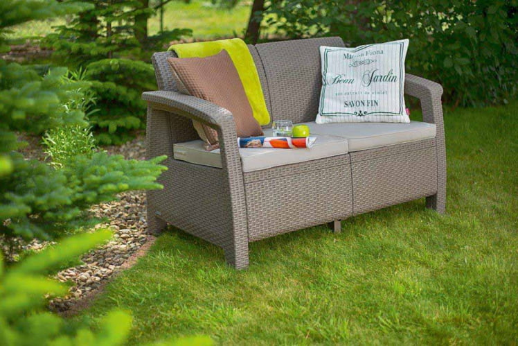 Диван двухместный Corfu Love Seat капучино_2