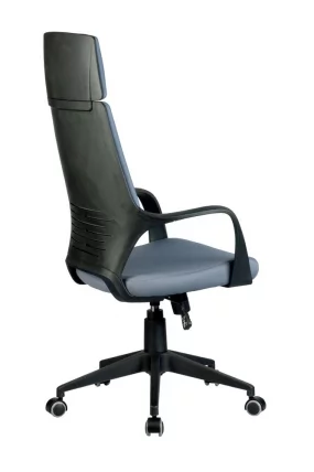 Кресло оператора Riva Chair 8989 (черный пластик) Серый_3