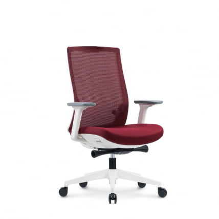 Кресло офисное RUBY LB (крестовина алюминий) Красный_0