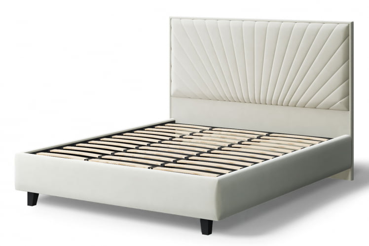 Кровать Леона, 2000 * 1800мм, серо-белый_2