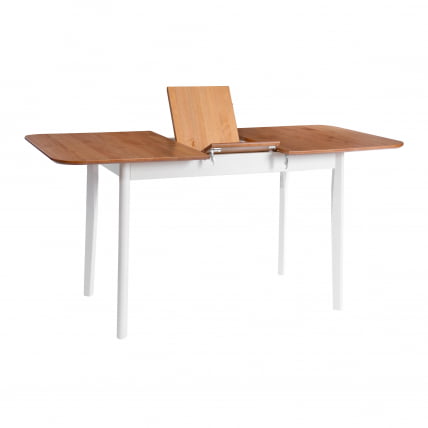 Стол Соната Люкс раздвижной/Sonata Lux extension table массив сосны, антик/белый, 120-(150)х75х73 см_2