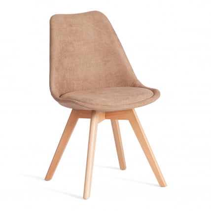Стул TULIP SOFT (mod. 053V) дерево/пластик/ткань, 49,5 x 54,5 x 84 см, Бежевый (Beige) LY1701-4_0
