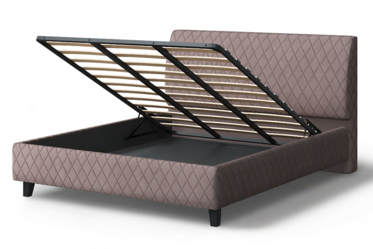 Кровать Хилтон, 2000 кс 1600 мм, кофе / x_3