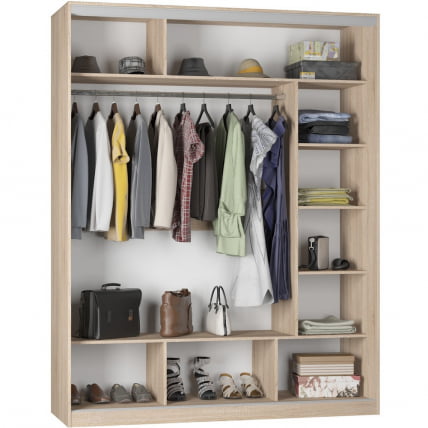 Шкаф-купе B-220х180х60-2(Венге-ДМ-D10D10D10)_1