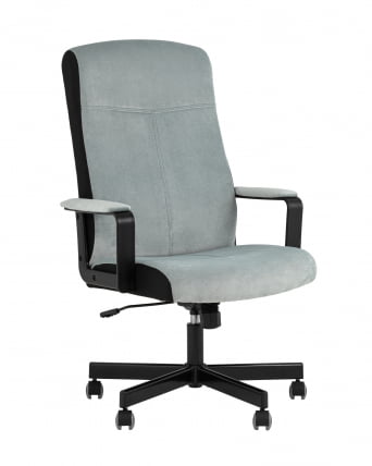 Кресло руководителя TopChairs ST-DOMINGO Серо-голубой_0