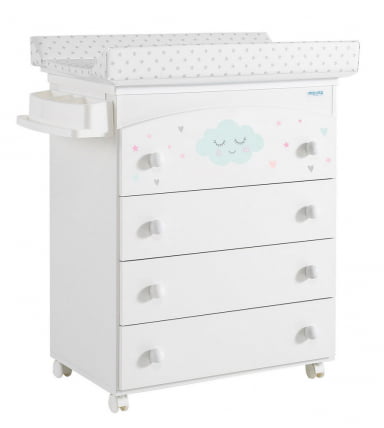 Комод пеленальный Micuna Lili B-970 White Stars Grey Комод пеленальный Micuna Lili B-970 White Stars Grey_0