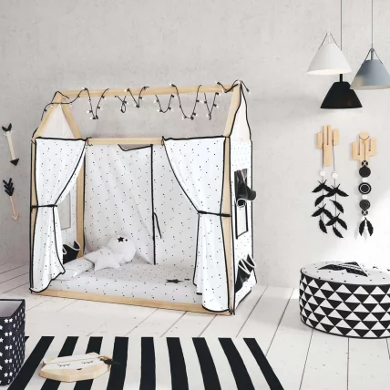 Кровать 140х70 Micuna Tipi House MONT-1874 Waterwood/White_3