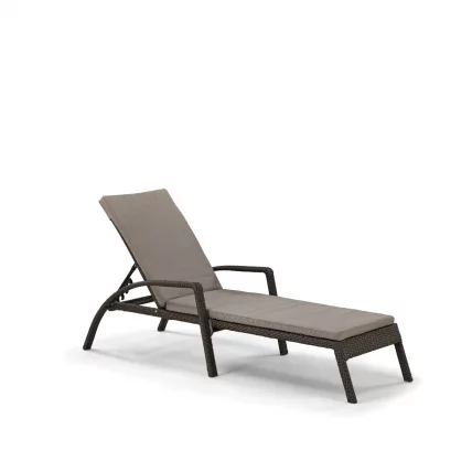 Шезлонг-лежак плетеный A30A2-W53 Brown с матрасом_0