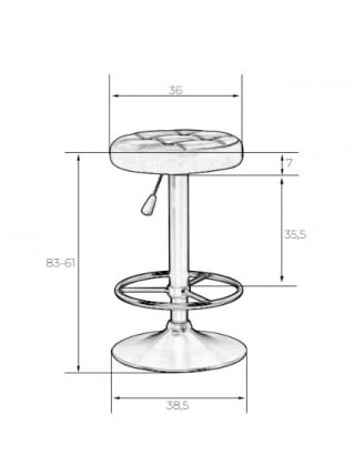 Табурет барный DOBRIN BRUNO BLACK (фиолет велюр (MJ9-58)) 2 шт_4