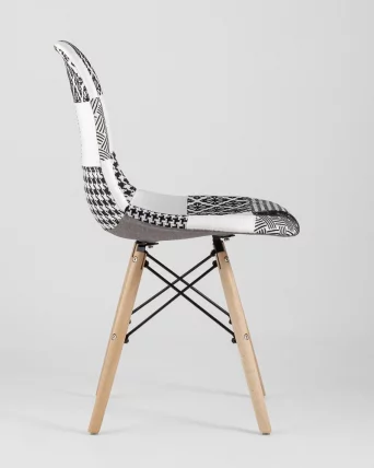 Стул Eames DSW Пэчворк Черно-белый_1