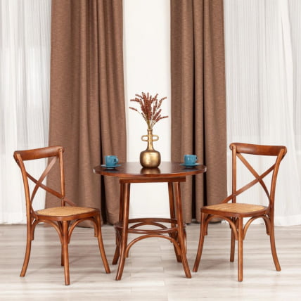 Стол THONET (mod.T9152) дерево вяз, 80х75 см, Темный Орех (№5)_10