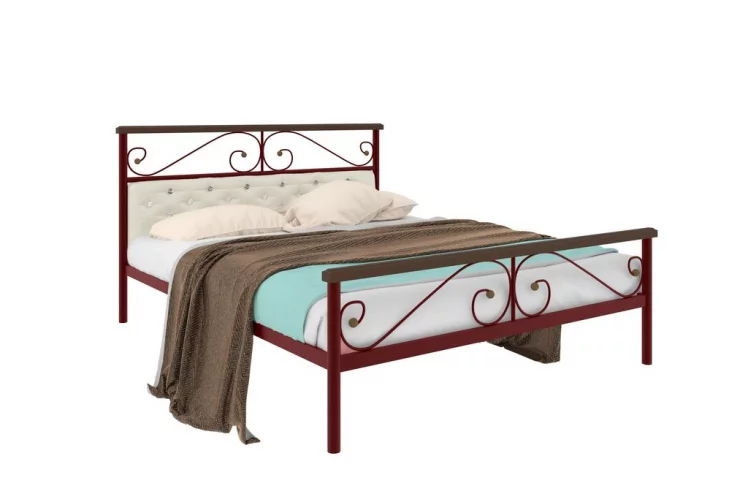 Кровать Эсмеральда plus мягкая 1200х1900 Синяя_0